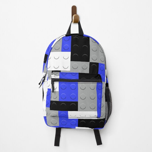 Item preview, Black White Gray Blue Building Blocks Bricks Master Builder designed and sold by Feeling Artsy.