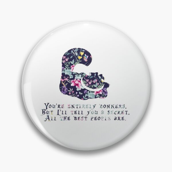 Item preview, Alice floral designs - Cheshire cat entirely bonkers designed and sold by peggieprints.