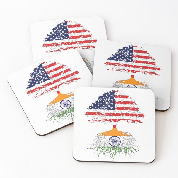 Item preview, India Roots, Indian American,  India USA Flags. US Naturalization Ceremony Gift  Present For Person From India  designed and sold by maindeals.