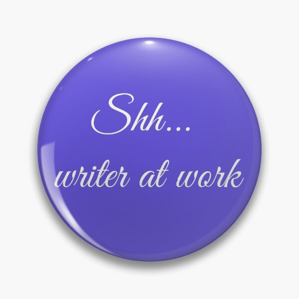 Item preview, Writer at Work Blue Magenta White Type designed and sold by TeaRoseWriter.