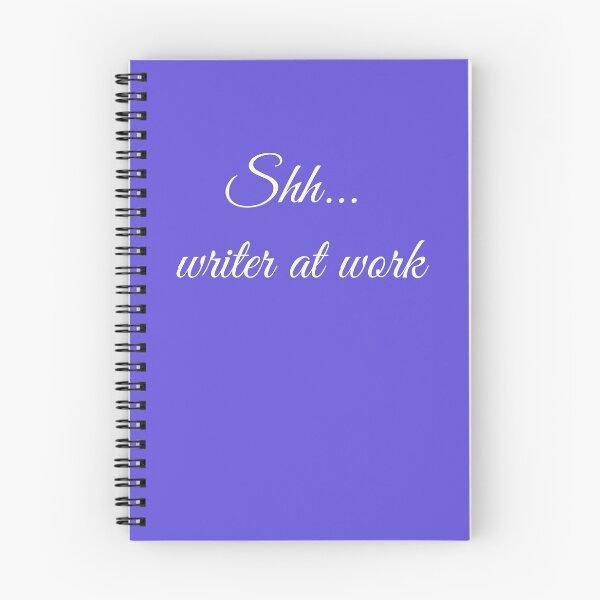 Item preview, Writer at Work Blue Magenta White Type designed and sold by TeaRoseWriter.