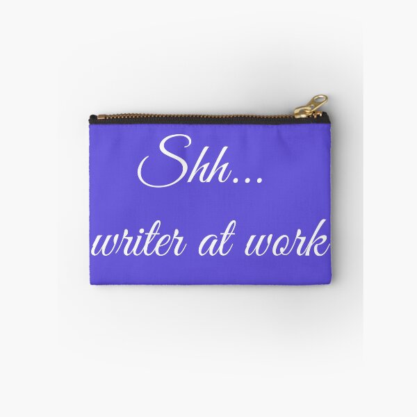 Item preview, Writer at Work Blue Magenta White Type designed and sold by TeaRoseWriter.