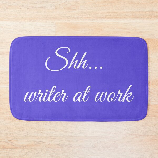 Item preview, Writer at Work Blue Magenta White Type designed and sold by TeaRoseWriter.