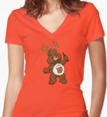 Beer Cares Women's Fitted V-Neck T-Shirt