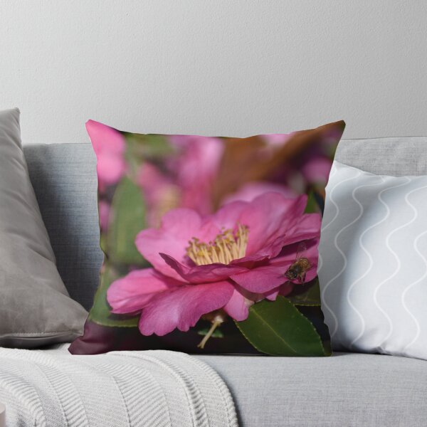 Item preview, Honey Bee Pollinating Pink Flower III designed and sold by M-Washington.