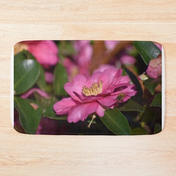 Item preview, Honey Bee Pollinating Pink Flower III designed and sold by M-Washington.