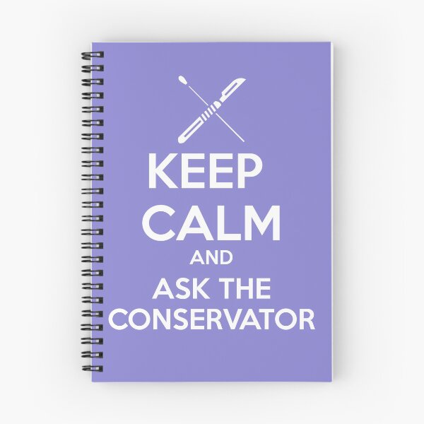 Item preview, Keep Calm and Ask the Conservator - Nitrile Glove Blue designed and sold by raenep.