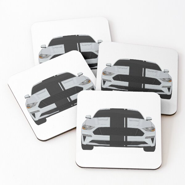 Item preview, Mustang GT Iconic-Silver + Black Stripes designed and sold by VenZolic.