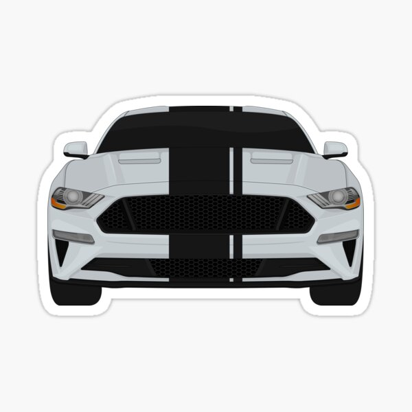 Item preview, Mustang GT Iconic-Silver + Black Stripes designed and sold by VenZolic.