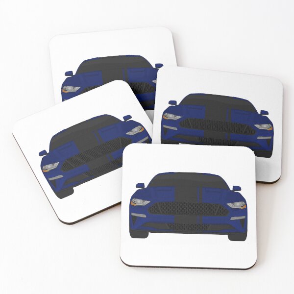 Item preview, Mustang GT Kona-Blue + Black Stripes designed and sold by VenZolic.