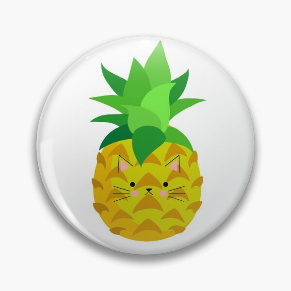 Item preview, pineapple cat designed and sold by stickers-by-jen.