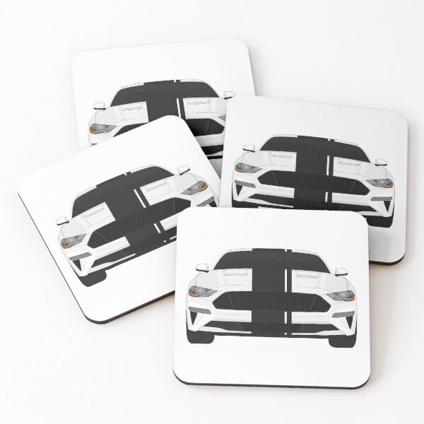 Item preview, Mustang GT Oxford-White + Black Stripes designed and sold by VenZolic.