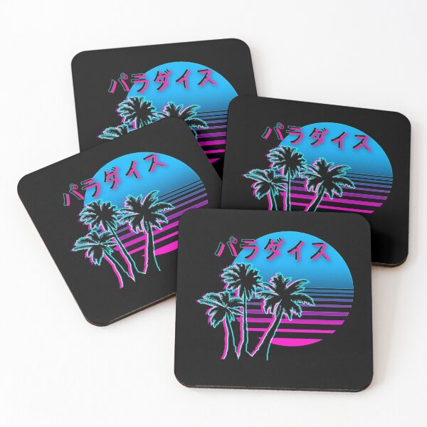 Item preview, Vaporwave Aesthetic Art - 90s Sunset Relax Aesthetic Palm Trees Sunset Beach Surf designed and sold by Hitagivapor.