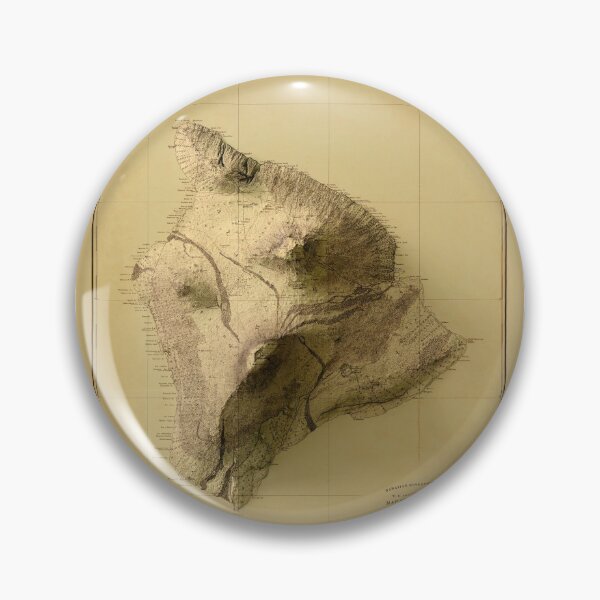 Item preview, 1886 Hawaii Island Relief Map 3D digitally-rendered designed and sold by ThinkAboutMaps.