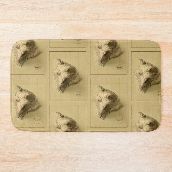 Item preview, 1886 Hawaii Island Relief Map 3D digitally-rendered designed and sold by ThinkAboutMaps.