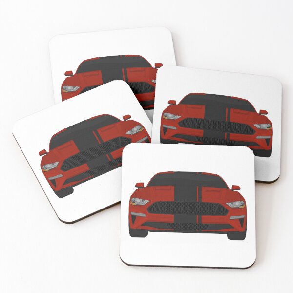 Item preview, Mustang GT Rapid-Red + Black Stripes designed and sold by VenZolic.