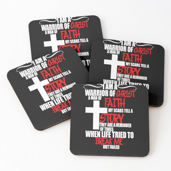 Item preview,  Warrior of Christ and a MAN of faith designed and sold by Crystalsgraphix.