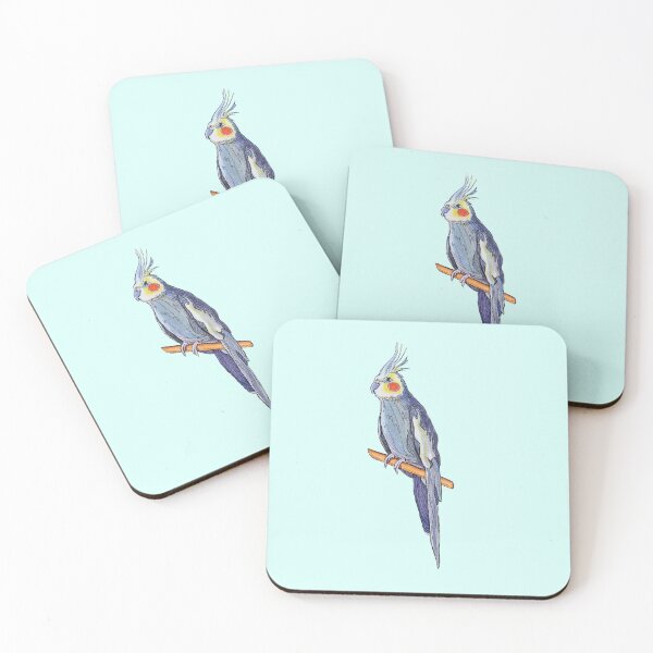 Item preview, Illustrated Colorful Cockatiel Bird  designed and sold by Maya Kandell.