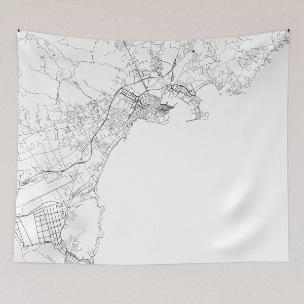 Item preview, Ibiza White Map designed and sold by multiplicitymap.