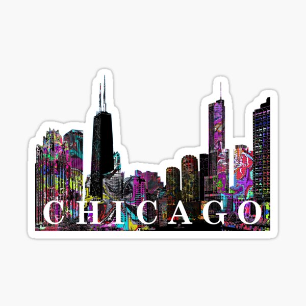 Chicago in graffiti  Sticker