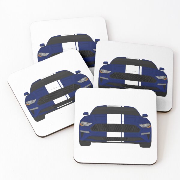 Item preview, Mustang GT Kona-Blue + White Stripes designed and sold by VenZolic.