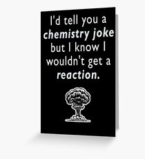 Chemie Witz Grußkarte