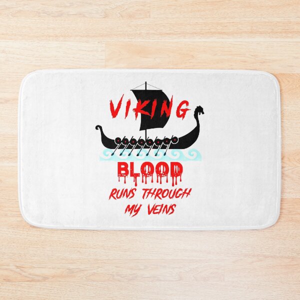 Item preview, Viking Blood Runs Through My Veins - Viking Ship / Viking Boat On Water designed and sold by Oaks Creations.