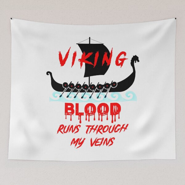 Item preview, Viking Blood Runs Through My Veins - Viking Ship / Viking Boat On Water designed and sold by Oaks Creations.