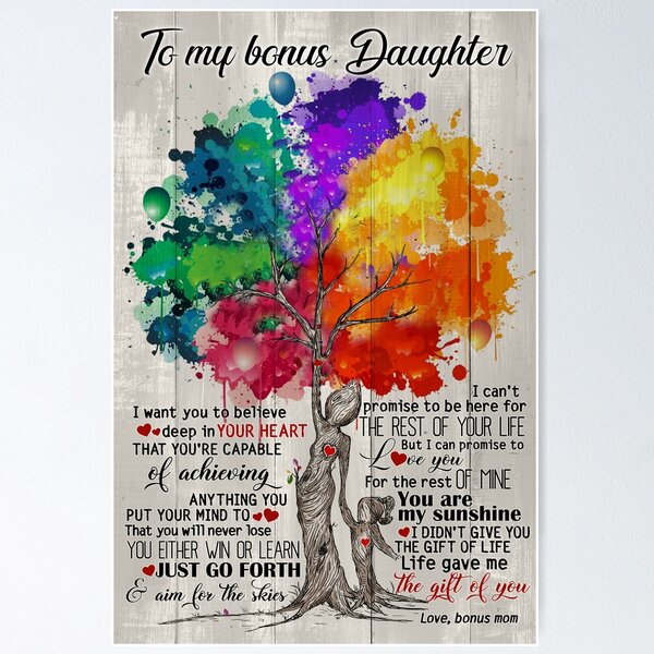 Item preview, Bonus Mom To Bonus Daughter-You're My Sunshine designed and sold by RomyDesign65.