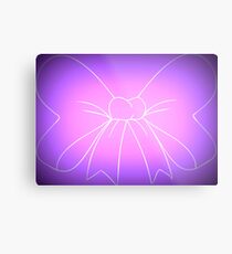Pink Purple Fade Bow Metal Print