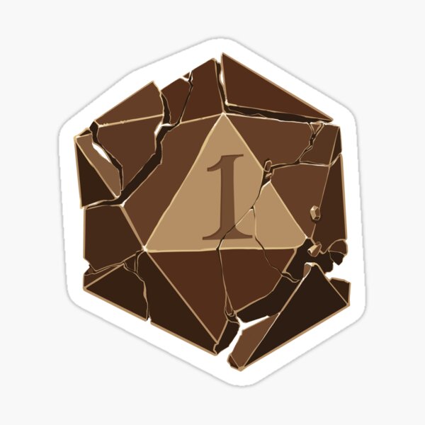 CRITICAL FAIL D20 DICE Sticker