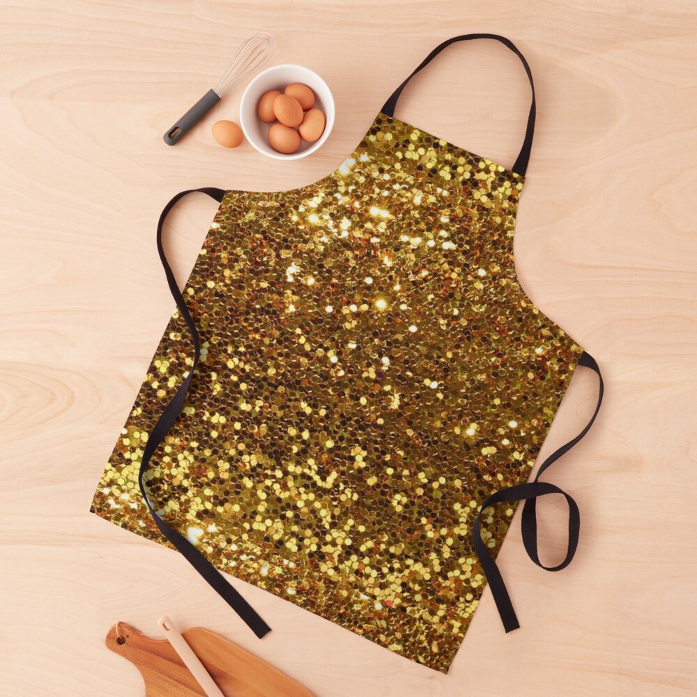 Gold Glitter Apron