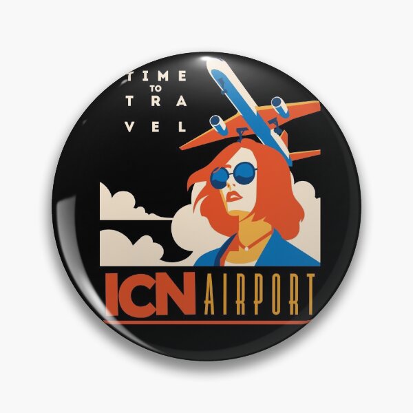 Item preview, ICN airport travel design designed and sold by BrokeHustler.