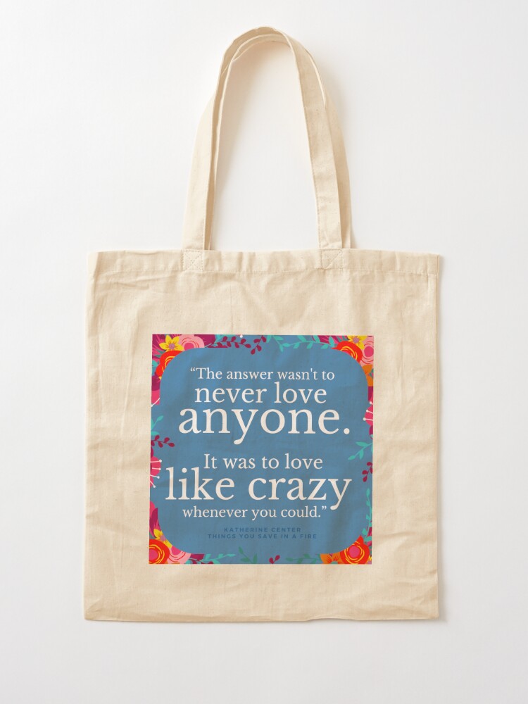 Tote Bag, LOVE LIKE CRAZY designed and sold by KatherineCenter