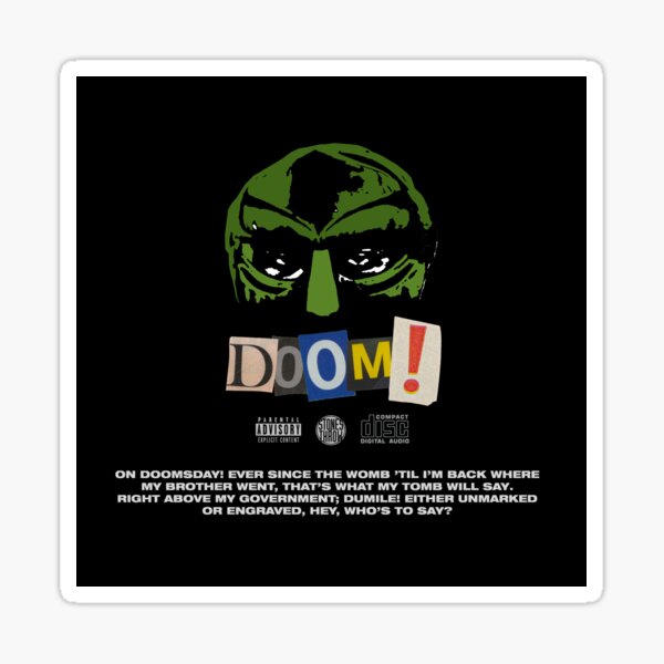DOOM FOR RANSOM Sticker