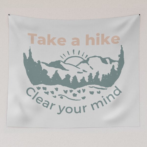 Item preview, Take a hike, Clear your Mind, Mountain exploring designed and sold by naturecdesigns.