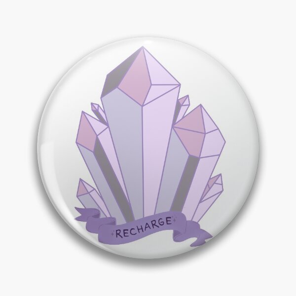 Item preview, Recharge Crystal Illustration w/ Ribbon Banner designed and sold by retrogradeee.