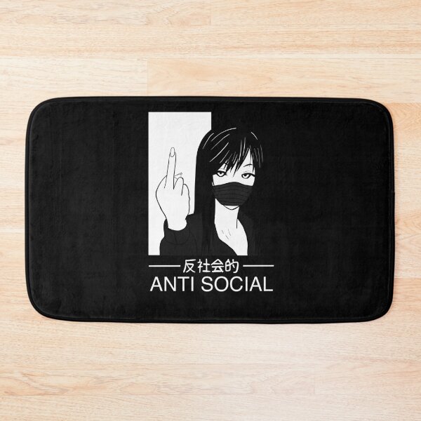 Item preview, Vaporwave Aesthetic Art - Anti Social Japanese Text designed and sold by Hitagivapor.