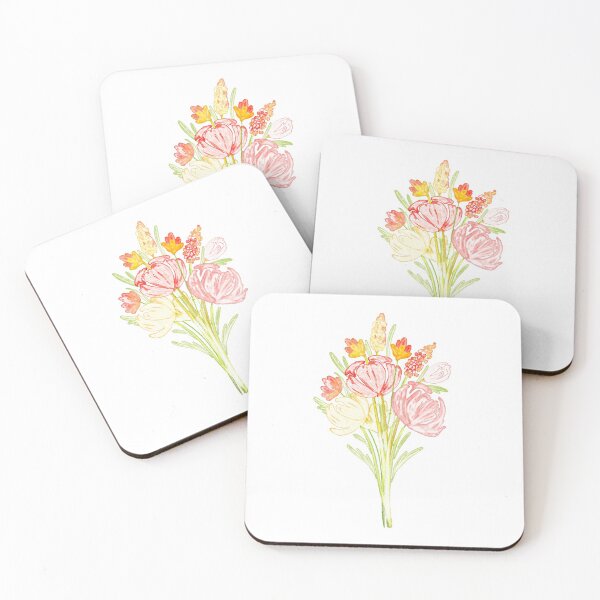 Item preview, Watercolor Spring flower Bouquet Fall designed and sold by atiksugiwara.