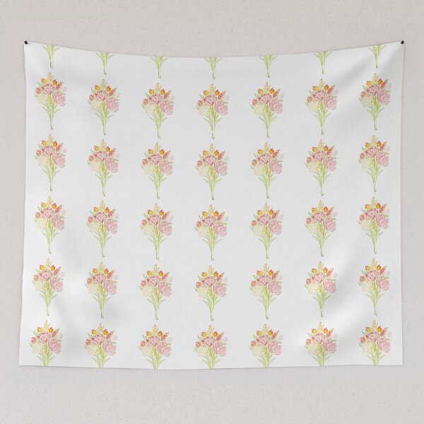 Item preview, Watercolor Spring flower Bouquet Fall designed and sold by atiksugiwara.