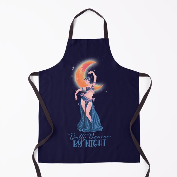 Item preview, Belly Dancer By Night!  (Pink/Turquoise on Navy) designed and sold by PawsitiveMum.