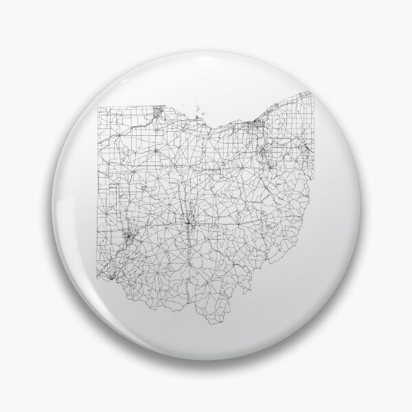 Item preview, Ohio State Map, Art Print By LandSartprints designed and sold by LandSartprints.