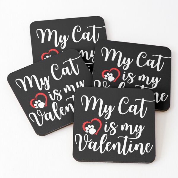 Item preview, My Cat is my Valentine ,Cat lovers Valentine ,Pussy Cat Valentine,Pussy Cat Lover shirt. designed and sold by Babe3955.