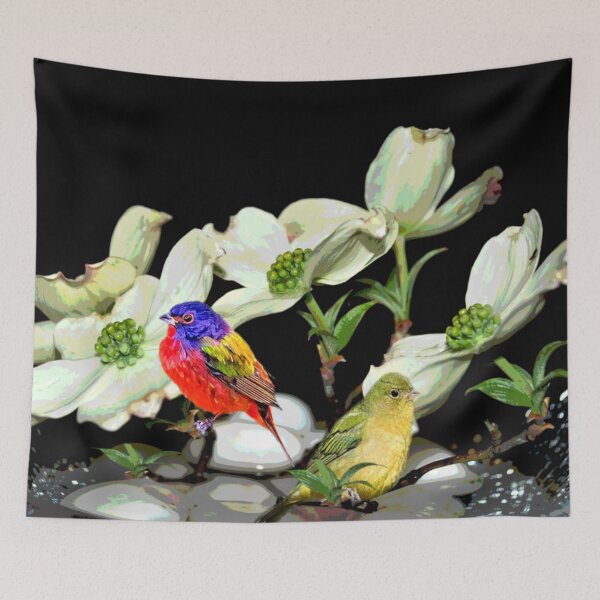Item preview, Pair of Painted Buntings  designed and sold by DonnaM.