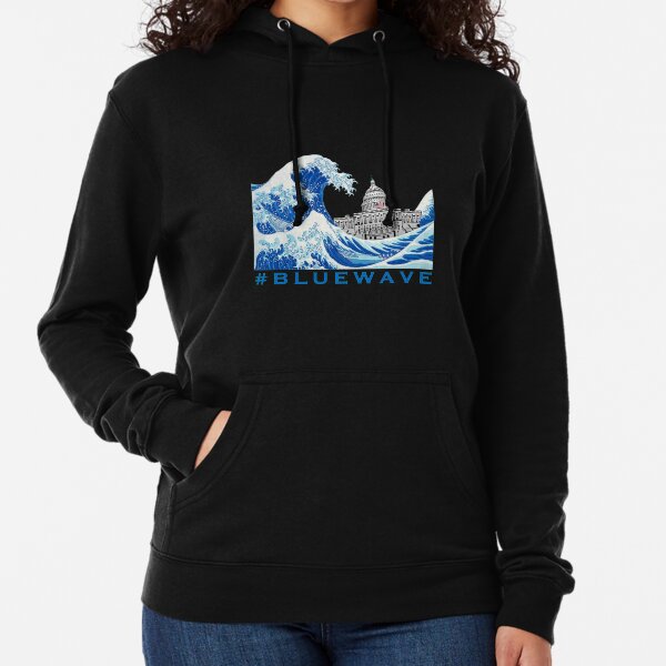 Blue Wave is Coming 2022 2024 Democratic USA General Election Lightweight Hoodie