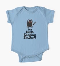 Body de manga corta para bebé ¡Hash Slinging Slasher! (Texto negro) - Bob Esponja