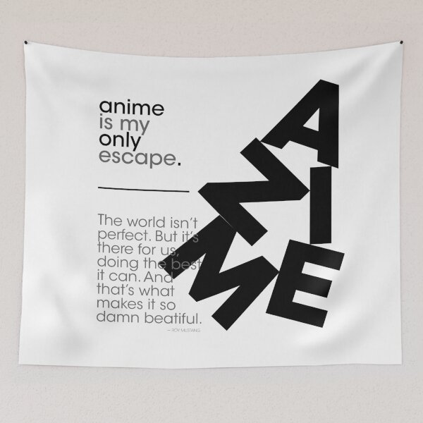 Item preview, anime quotes and anime is my only escape designed and sold by lonelyweebshop.