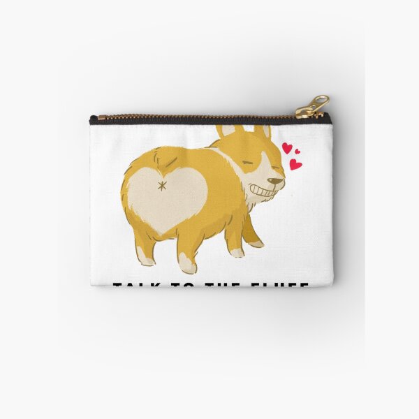 Item preview, Funny Corgi butt heart Talk to the fluff Dog lover designed and sold by shantiru.