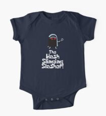 Body de manga corta para bebé ¡Hash Slinging Slasher! (Texto blanco) - Bob Esponja
