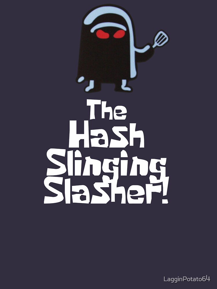 The Hash Slinging Slasher White Text Pullover Hoodie